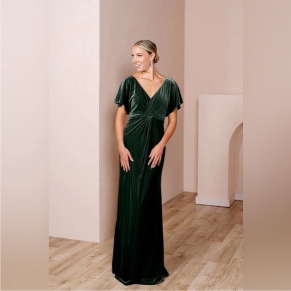 Gwen Velvet Dress | Ready To Ship | Dusty Rose main image 1